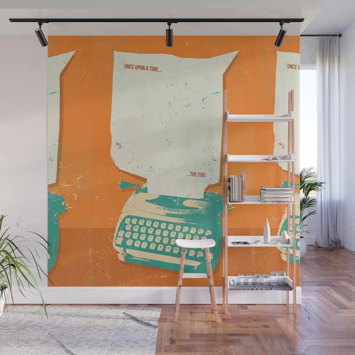 VINTAGE TYPEWRITER Wall Mural Gallery Image 1