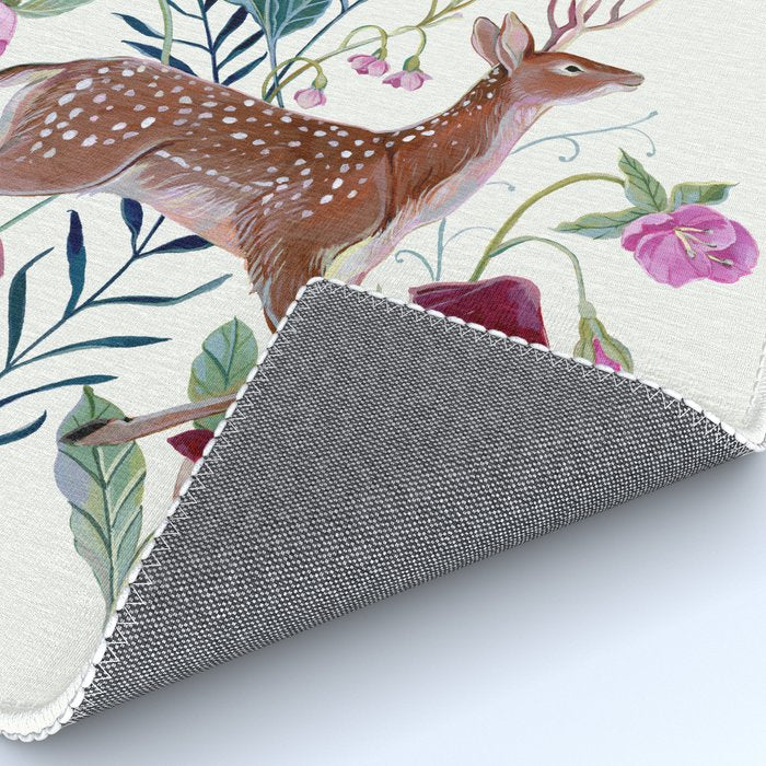 Floral Deer Rug Gallery Image 4