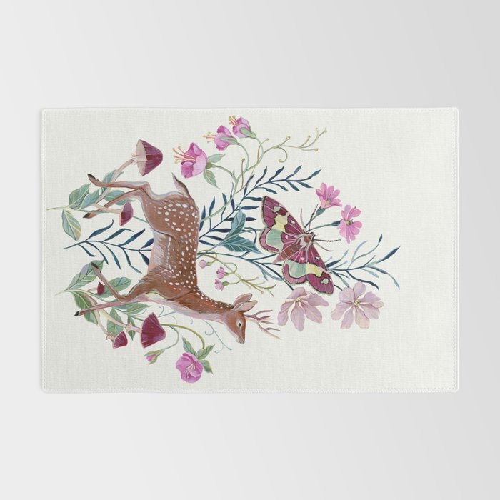 Floral Deer Rug Gallery Image 2