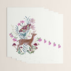 Floral Deer Wrapping Paper Gallery Image 3