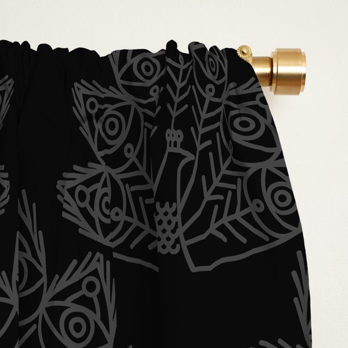 Cosmic Peacock Window Curtain Gallery Image 2