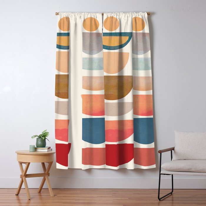 Modern Abstract Art 75 Window Curtain Gallery Image 5
