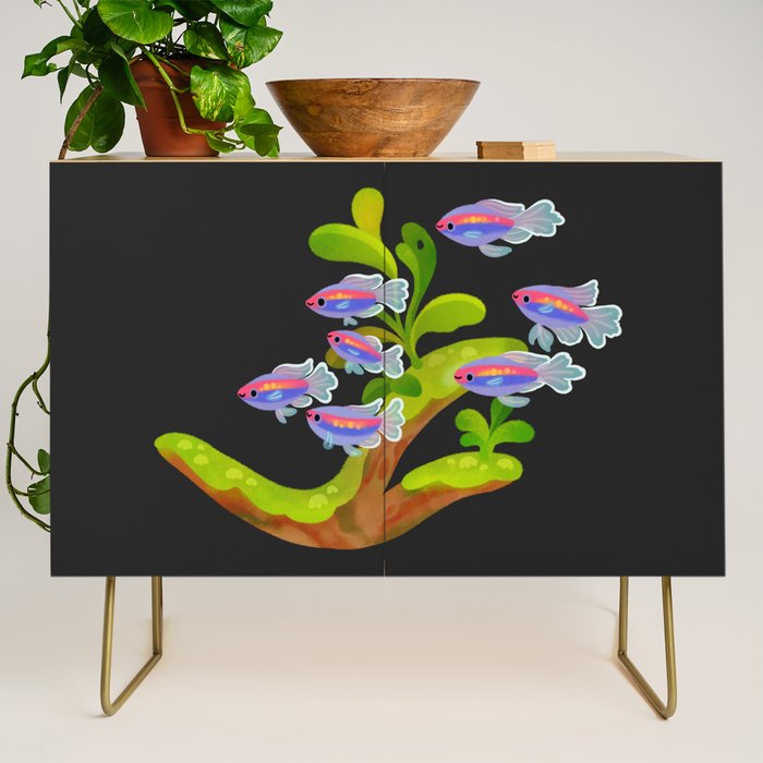Freshwater fish and plants 1 Credenza Gallery Image 1