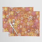 Red floral pattern Placemat Gallery Image 1