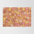 Red floral pattern Rug Gallery Image 2