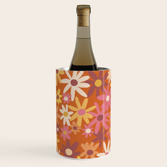 Red floral pattern Wine Chiller Gallery Image 3