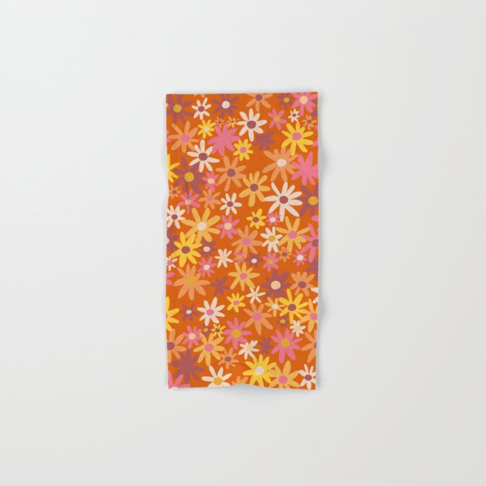 Red floral pattern Towels Gallery Image 1