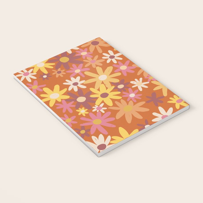 Red floral pattern Notebook Gallery Image 3