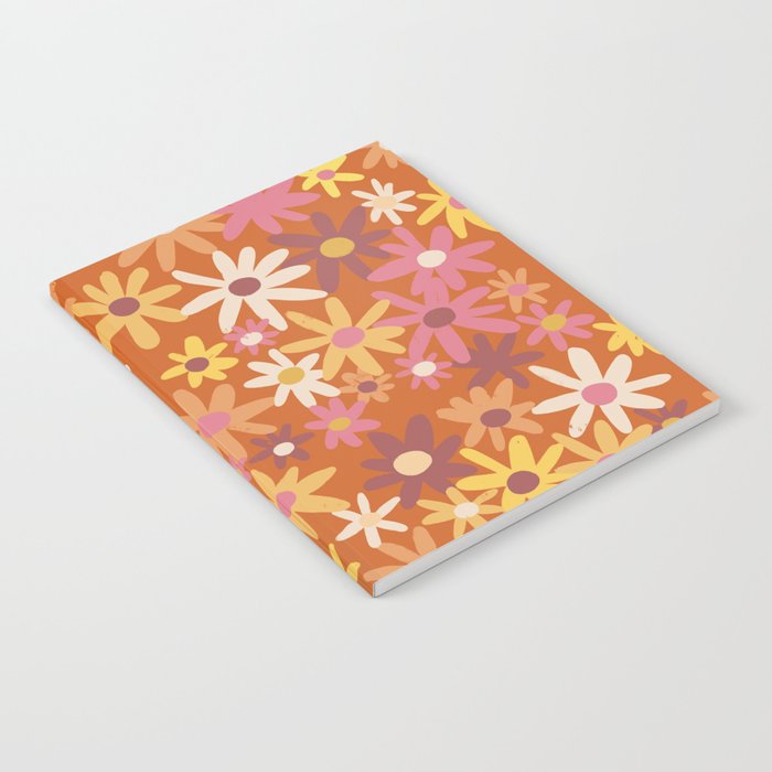 Red floral pattern Notebook Gallery Image 2