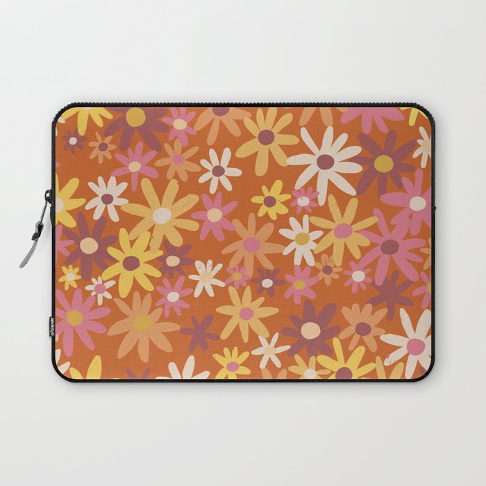 Red floral pattern Laptop Sleeve Gallery Image 1