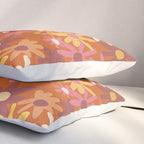 Red floral pattern Pillow Sham Gallery Image 3