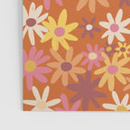 Red floral pattern Poster Gallery Image 3