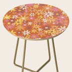 Red floral pattern Side Table Gallery Image 2