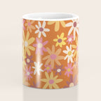 Red floral pattern Coffee Mug Gallery Image 4
