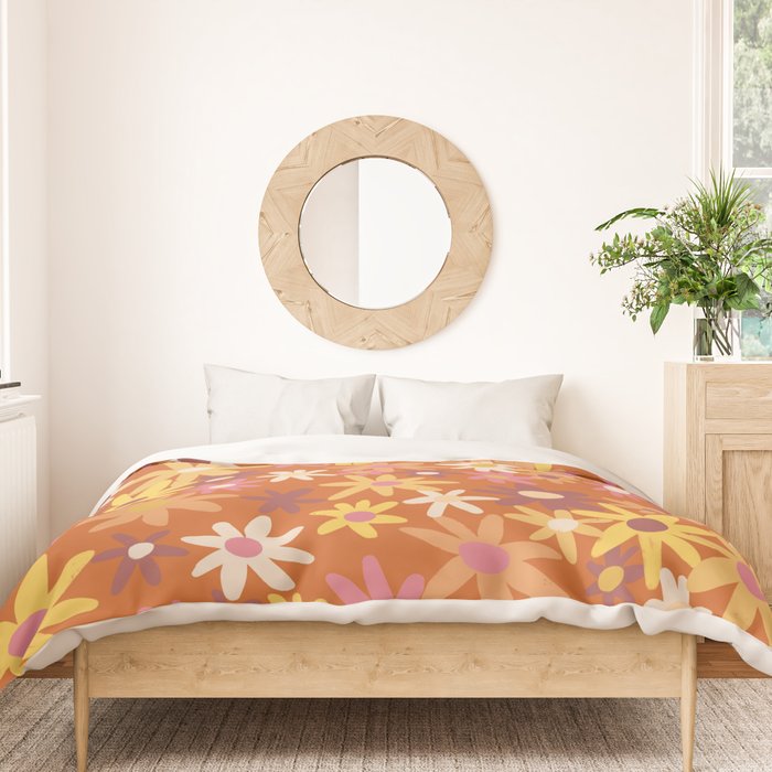 Red floral pattern Duvet Cover Gallery Image 3