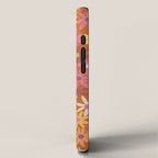 Red floral pattern iPhone Case Gallery Image 2