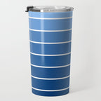 Gradient Arch VIII Bright Blue Mid Century Modern Rainbow Travel Mug Gallery Image 3