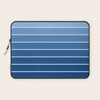 Gradient Arch VIII Bright Blue Mid Century Modern Rainbow Laptop Sleeve Gallery Image 1
