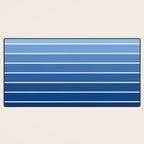 Gradient Arch VIII Bright Blue Mid Century Modern Rainbow Desk Mat Gallery Image 3