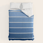 Gradient Arch VIII Bright Blue Mid Century Modern Rainbow Comforter Gallery Image 6
