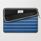 Gradient Arch VIII Bright Blue Mid Century Modern Rainbow Laptop Sleeve Gallery Image 2
