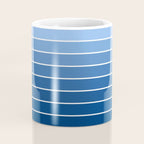 Gradient Arch VIII Bright Blue Mid Century Modern Rainbow Coffee Mug Gallery Image 4