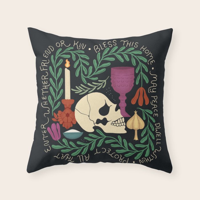 Protection Spell Still Life Throw Pillow Gallery Image 6