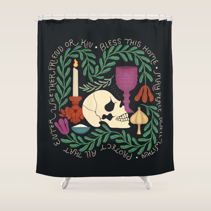 Protection Spell Still Life Shower Curtain Gallery Image 1