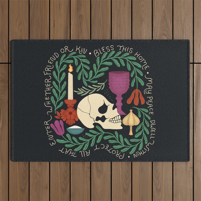 Protection Spell Still Life Outdoor Rug Gallery Image 1