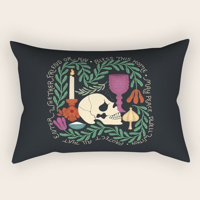Protection Spell Still Life Rectangular Pillow Gallery Image 1