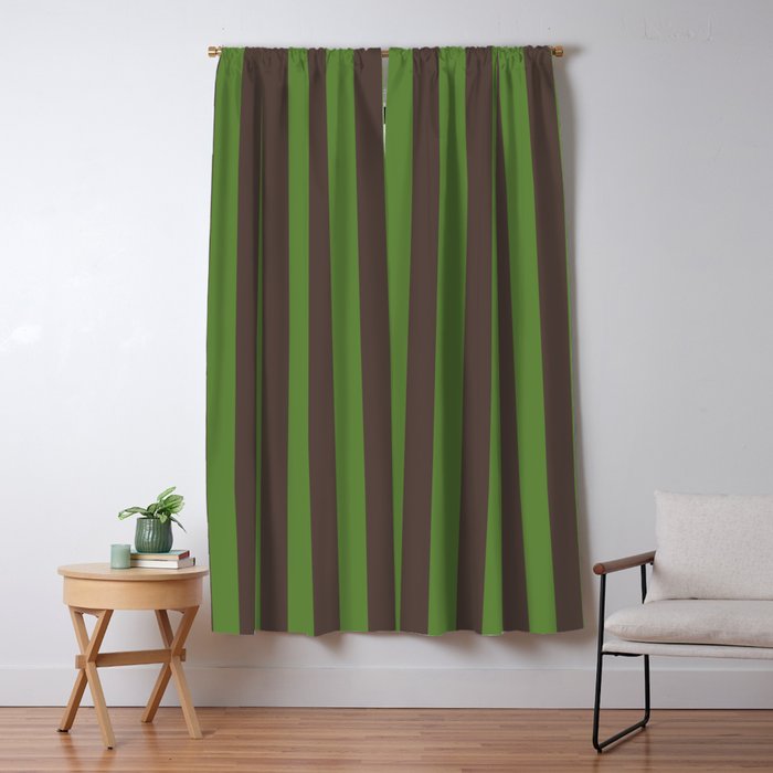 Salted Lime and Chocolate M Window Curtain Gallery Image 5