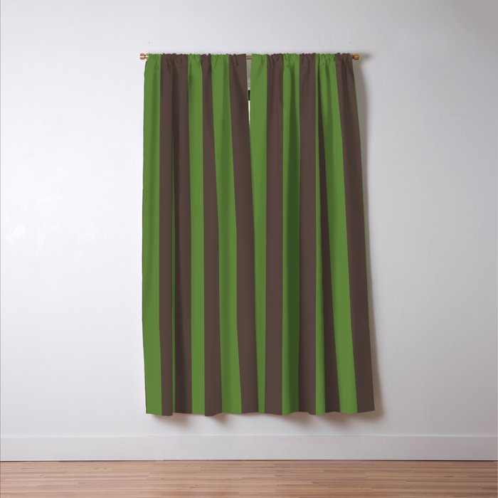 Salted Lime and Chocolate M Window Curtain Gallery Image 3