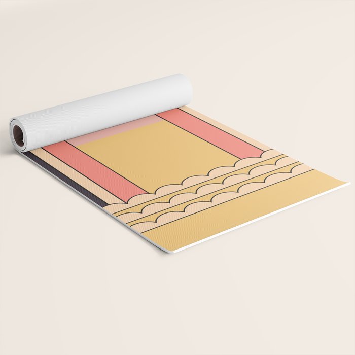 Geometric Abstraction Rainbow Yoga Mat Gallery Image 2