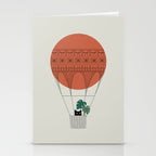 Cat Landscape 138: Hot Sun Balloon Stationery Card Gallery Image 2