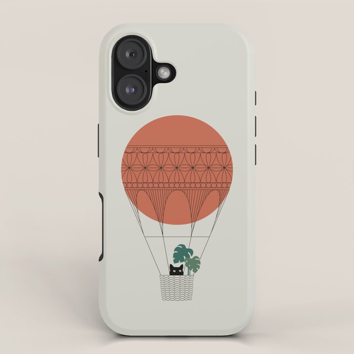 Cat Landscape 138: Hot Sun Balloon iPhone Case Gallery Image 1