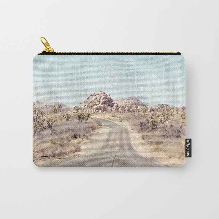 Joshua Tree Desert Road Carry All Pouch Gallery Image 1
