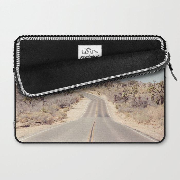Joshua Tree Desert Road Laptop Sleeve Gallery Image 2