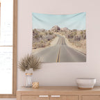 Joshua Tree Desert Road Wall Tapestry Gallery Image 2