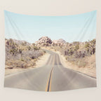 Joshua Tree Desert Road Wall Tapestry Gallery Image 4