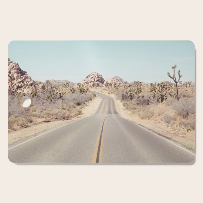 Joshua Tree Desert Road Cutting Board Gallery Image 1
