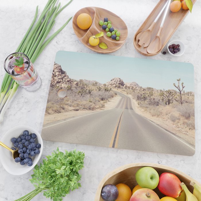 Joshua Tree Desert Road Cutting Board Gallery Image 2