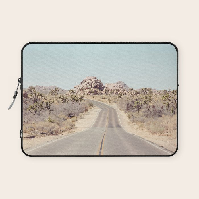 Joshua Tree Desert Road Laptop Sleeve Gallery Image 1