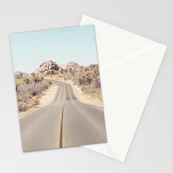 Joshua Tree Desert Road Stationery Card Gallery Image 2