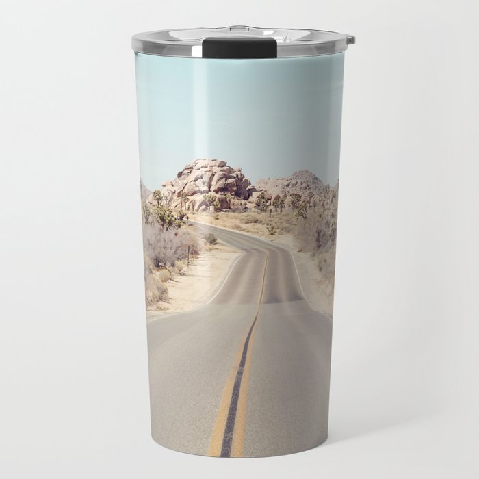 Joshua Tree Desert Road Travel Mug Gallery Image 1
