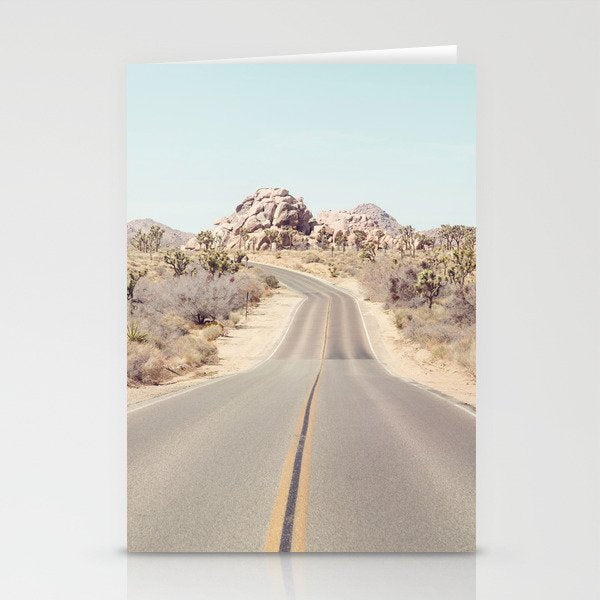 Joshua Tree Desert Road Stationery Card Gallery Image 2
