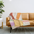 Boho Sun Colorful Throw Blanket Gallery Image 1