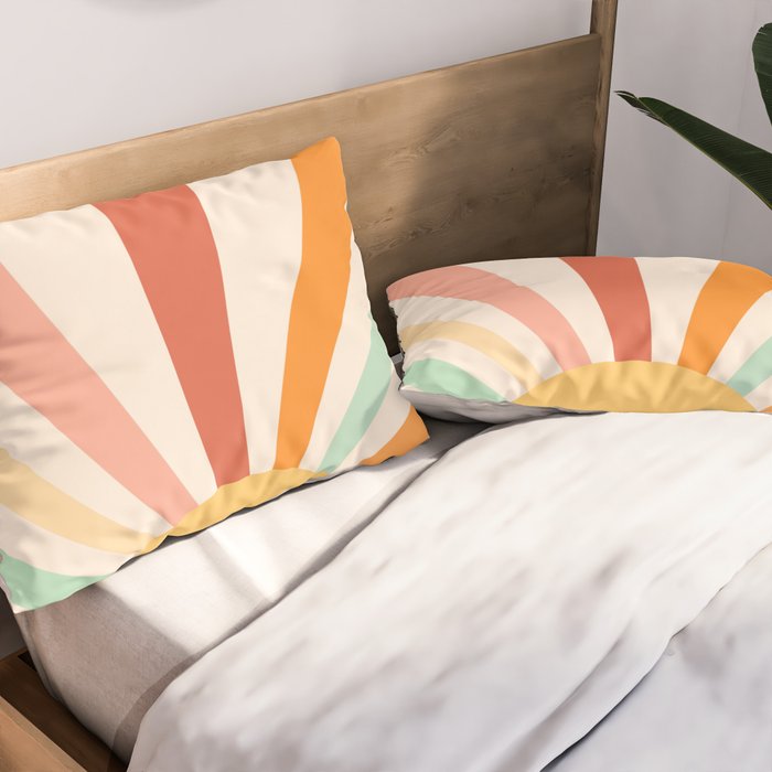 Boho Sun Colorful Pillow Sham Gallery Image 2