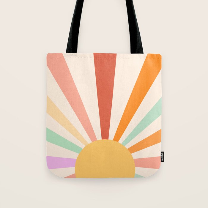 Boho Sun Colorful Tote Bag Gallery Image 1