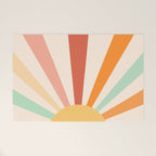Boho Sun Colorful Welcome Mat Gallery Image 1