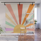 Boho Sun Colorful Wall Mural Gallery Image 1